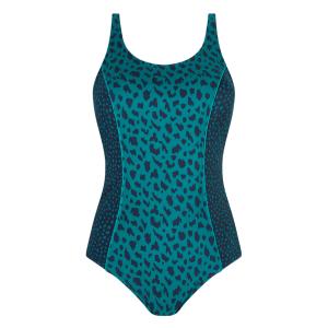 Maillot de bain à poche une pièce Manila bleu FB Amoena