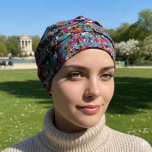 Turban chimio bambou Mirabelle multicolore Autrement Belle