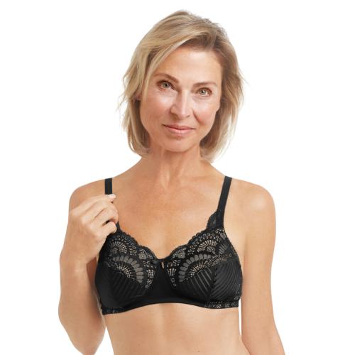 Soutien gorge sans armatures Karolina noir Amoena