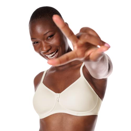 Soutien-gorge paddé sans armatures Lara ivoire Amoena