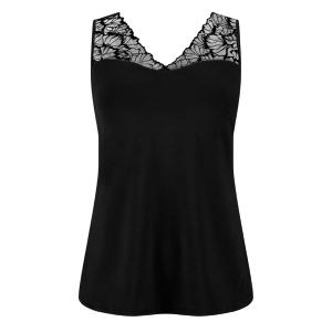 Velvet top avec brassière intégrée noir Amoena