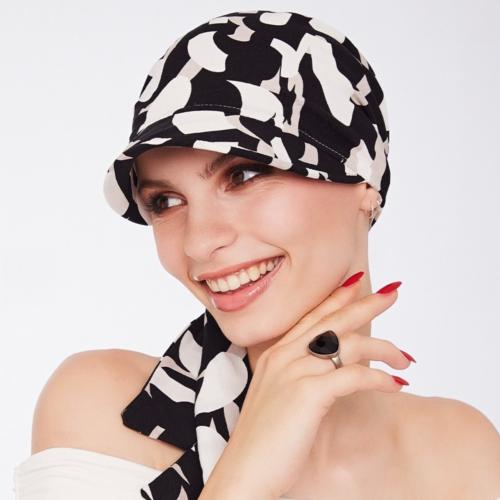 Casquette chimio ultra légère Cara imprimé Gisela Mayer