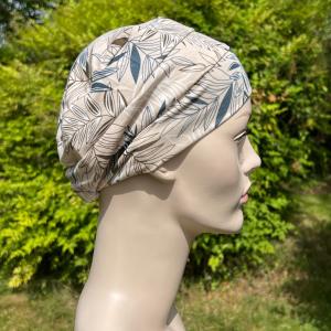 Bonnet chimio Léa multicolore en bambou Autrement Belle