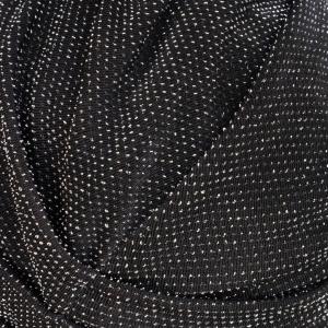 Turban Chimio Fêtes - Modèle Ella "Sur son 31" - Noir Pailleté & Bambou