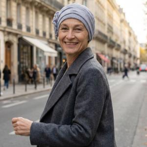 Bonnet Turban Chimio Elena - Laine & Bambou - Volume & Fleur