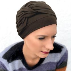 Turban chimio en bambou Adèle uni MM Paris